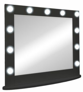 Зеркало гримёрное Continent ЗГП43 настольное 80см чёрный